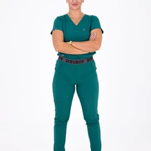 Frontrunner Ladies Green Straight-Cut Scrub Pants