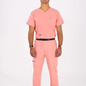 Frontrunner Mens Straight-Cut Peach Scrub Pants