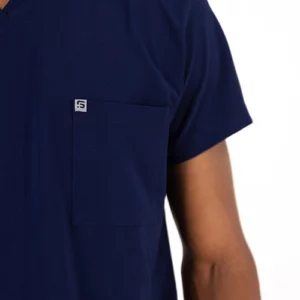 Frontrunner Mens Navy Scrub Top